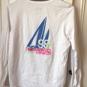 Vineyard vines white womens pocket tee